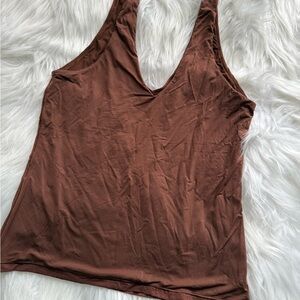 Aerie Chocolate Brown Tank Top